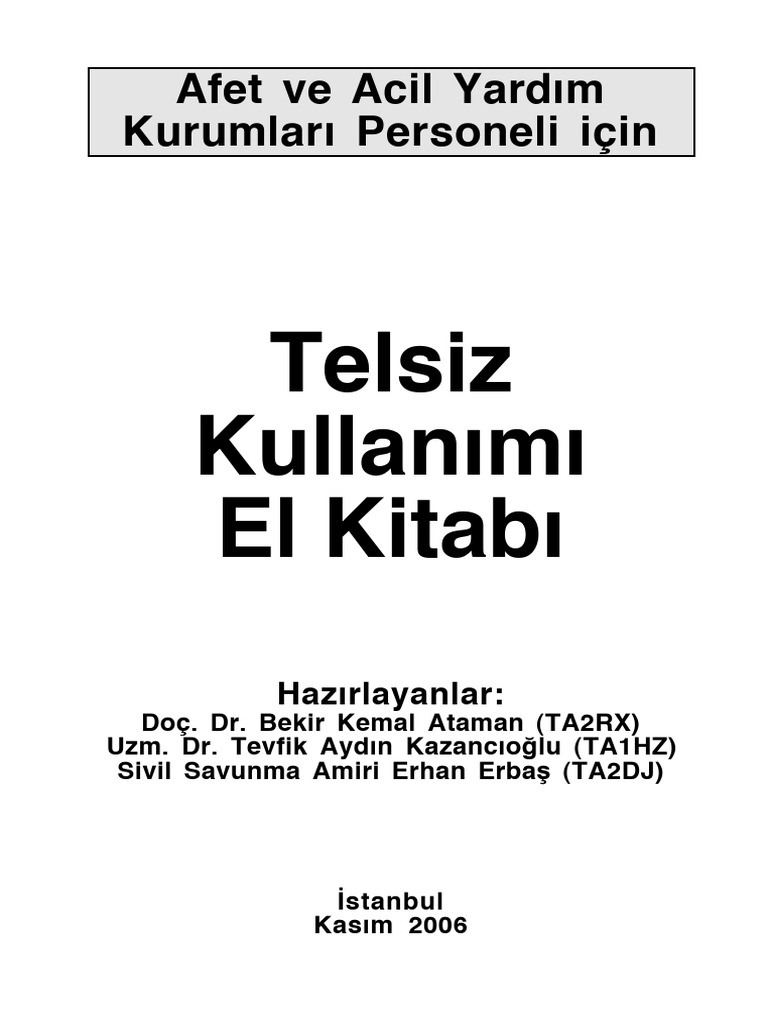 Telsiz Kullanımı El Kitabı